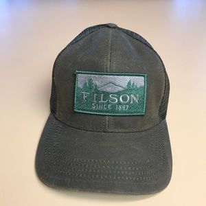 Green Filson trucker hat
